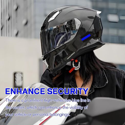 Hovom 10PCS Reflective Thin Blue Line License Plate Sticker, Waterproof Vinyl American Flag Thin Line Decal, Honoring Police Law Enforcement Stickers for Cars Trucks Window Bumper Laptop in Kuwait