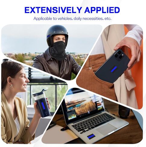 Hovom 10PCS Reflective Thin Blue Line License Plate Sticker, Waterproof Vinyl American Flag Thin Line Decal, Honoring Police Law Enforcement Stickers for Cars Trucks Window Bumper Laptop in Kuwait