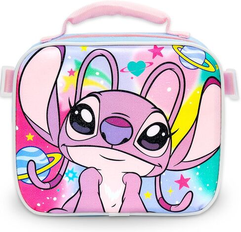 Disney Stitch Backpack with Lunch Box for Girls - Bundle 16" Backpack, Angel Lunch Bag, Water Bottle, More | Stitch and Angel School Bag for Kids, Teens in Saudi Arabia