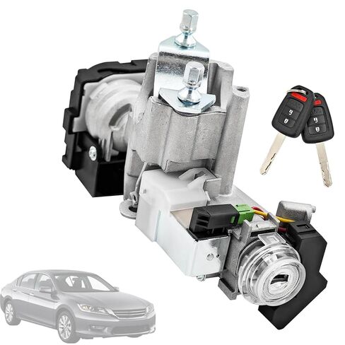 39730-T2A-A0 Ignition Lock Cylinder Switch with 2 Remote Key (Without chip) Compatible with Honda Accord 2013 2014 2015 2016 2017 2.0L 2.4L 3.5L,Replace 39730T2AA0 in Saudi Arabia