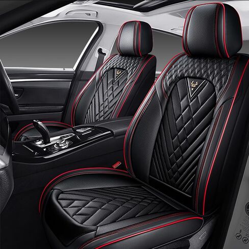 أغطية مقاعد السيارة مجموعة كاملة لمازدا CX-30 2020-2026، غطاء مقعد السيارة من جلد نابا المقاوم للماء، مجموعات أغطية مقاعد السيارة ذات التغطية الكاملة (5 مقاعد/أسود) in Kuwait