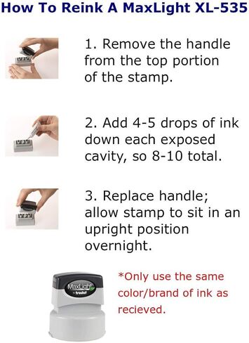 Texas Notary Stamp | Round Pre Inked Unit - MaxLight™ XL-535 for Extreme Life-Length in Saudi Arabia