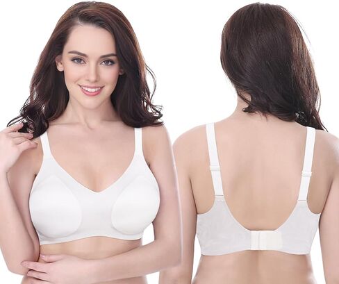 حمالة صدر نسائية لاسلكية بدون خياطة من Curve Muse مقاس كبير ودعم ناعم غير مرئي in Saudi Arabia