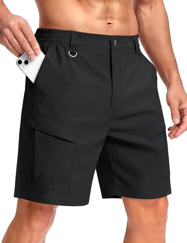 TACVASEN Mens Cargo Hiking Shorts 7" Quick Dry Stretch Tactical Work Shorts for Men Outdoor Casual Summer with 6 Pockets in Saudi Arabia