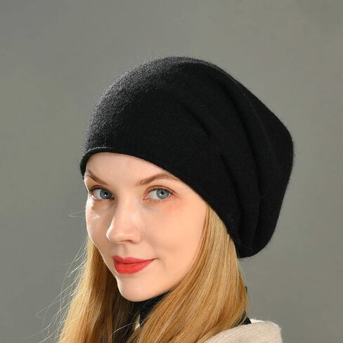 1-Pack Hide Powder Slouchy Knit Beanie, Soft Warm Winter Hat for Women, Lightweight & Breathable in Saudi Arabia