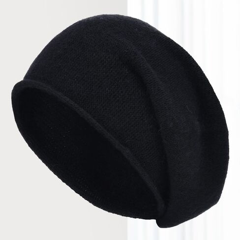 1-Pack Hide Powder Slouchy Knit Beanie, Soft Warm Winter Hat for Women, Lightweight & Breathable in Saudi Arabia
