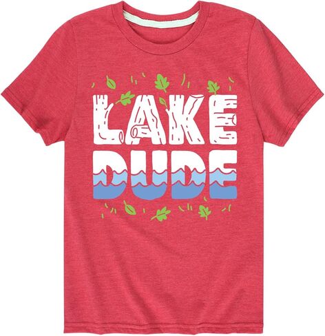Instant Message - Lake Dude - Toddler & Youth Short Sleeve Graphic T-Shirt in Saudi Arabia