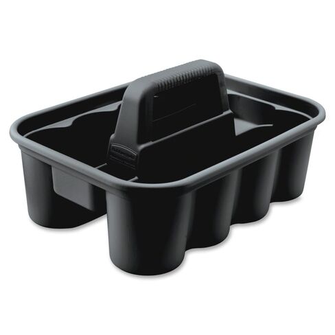 Rubbermaid Commercial Products-1880994 Executive Series Carry Caddy, Black, Carrier for Cleaning Supplies, Tools, All-Purpose Carry Caddy, Fits Into Cleaning or Housekeeping Carts in Kuwait