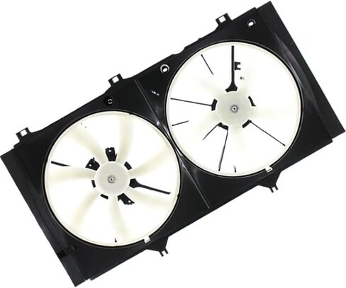 1 X Dual Radiator and Condenser Fan Assembly Replacement 163630H070, 163630H010, 163610H090, 163610H100, 167110V010 fits Toyota Camry 2010-2011 fits Toyota Venza 2009-2016 in Saudi Arabia