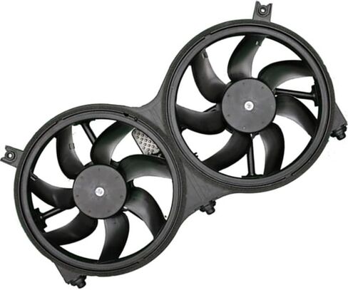 1Piece Dual Radiator and Condenser Fan Assembly fits Nissan Pathfinder 2013 2014 2015 2016 2017 fits Infiniti JX35 2013 fits Infiniti QX60 2014 2015 2016 2017 2018 in Saudi Arabia