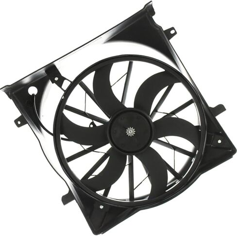 1x Dual Radiator and Condenser Fan Assembly Replacement 52080127AA, 52079654AE, 55038106AA fits Jeep Liberty 2006 2007 in Saudi Arabia