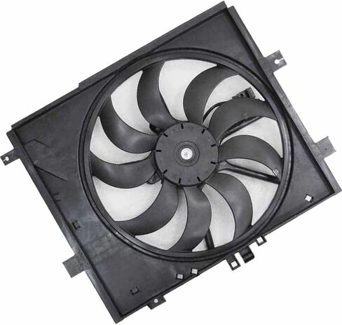 1 X Dual Radiator and Condenser Fan Assembly fits Nissan Versa 2012 2013 2014 2015 2016 2017 fits Nissan Versa Note 2014 2015 2016 2017 2018 in Saudi Arabia