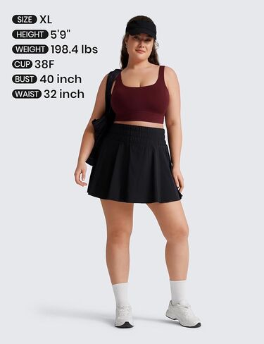 حمالات صدر رياضية طويلة من CRZ YOGA Butterluxe U Back للنساء - بلوزة قصيرة مبطنة لليوجا ومبطنة برقبة واسعة مع وسادات مدمجة in Kuwait