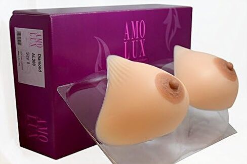 ENVY BODY SHOP Amolux Triangle Diamond Asymmetrical Adhesive Silicone Breast Forms in Kuwait