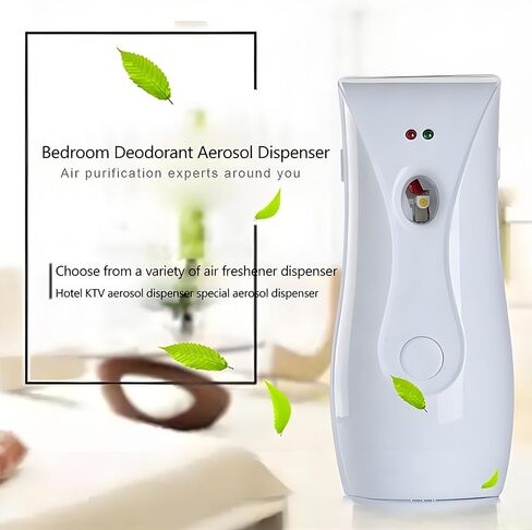 Automatic Air Freshener Spray Dispenser with 3 Timer Modes, Battery Operated with One-Year Warranty, Wall Mountable & Table Stand, for Home Office Toilet Decor (Cool White) in Kuwait