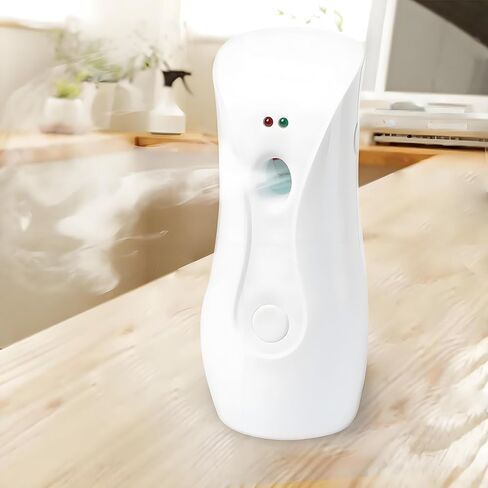 Automatic Air Freshener Spray Dispenser with 3 Timer Modes, Battery Operated with One-Year Warranty, Wall Mountable & Table Stand, for Home Office Toilet Decor (Cool White) in Kuwait