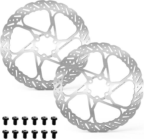 BUCKLOS Centerline 2PC Bike Brake Rotors 140mm 160mm 180mm 203mm, MTB Stainless Steel Bicycle Disc Rotors with 12 Bolts for Mountain Road Bike/Ebike/BMX in Saudi Arabia