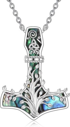 TIGER RIDER 925 Sterling Silver Viking Arrowhead/Battle Axe/Triple Odin Horns Pendant Necklace Mjolnir Nordic Runic Talisman Norse Amulet Jewelry Gifts for Men Boyfriend in Saudi Arabia