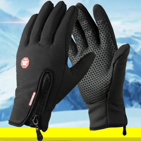 Winter Waterproof Ski Snow Warm Gloves, Windproof Thermal with Touchscreen Fingers, for Running Outdoor Sports Daily Work in Kuwait