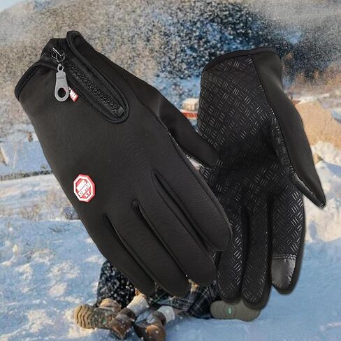 Winter Waterproof Ski Snow Warm Gloves, Windproof Thermal with Touchscreen Fingers, for Running Outdoor Sports Daily Work in Kuwait