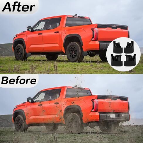 PSLER Fit for 2022 2023 2024 2025 Tundra Set of 4PCS Mud Flaps Kit Splash Guards Mudguards Mudflaps with Hardware Kits Accessory Front and Rear in Saudi Arabia