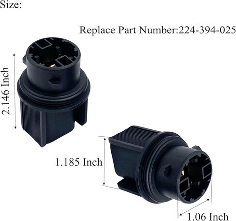 2 Pcs Front Turn Signal Sockets Compatible with Freightliner Cascadia M2 HAL 3157NA 4157NA Replace Part Number#224-394-025 in Saudi Arabia