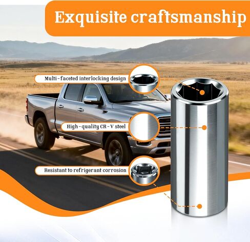 مقبس مثمن منخفض الجانب 98134 لمنافذ خدمة التيار المتردد R-1234YF، 3/8 في محرك الأقراص in Kuwait