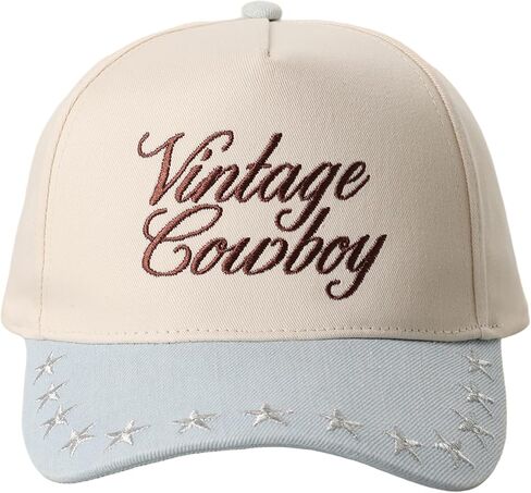 MIRMARU Western Cowboy Embroidered 5 Panel Cotton Two Tone Trucker Hat-Retro Southwest Style Snapback Cap for Men and Women. in Saudi Arabia