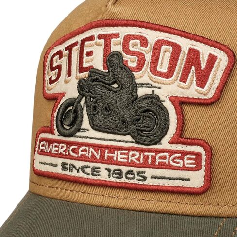 Stetson Biker Trucker Cap Mesh Snapback 100% Cotton Adjustable Men Summer in Saudi Arabia