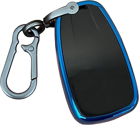 لأنظمة الدخول بدون مفتاح لـ Chevy Key Fob Shell مناسبة لـ Chevy Spark Traverse Equinox Trailblazer Trax 3 أزرار غطاء المفتاح الذكي (أسود-أزرق) in Saudi Arabia