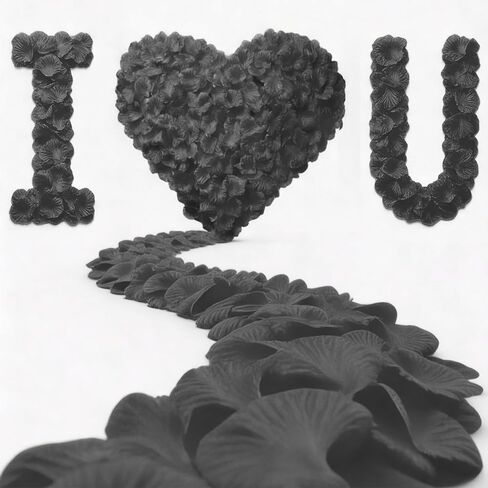 2400 بتلات ورد حمراء داكنة، بتلات ورود صناعية لعيد الحب، والليلة الرومانسية، وحفلات الزفاف - بتلات زهور الورد المزيفة للحفلات، وزينة الذكرى السنوية in Kuwait