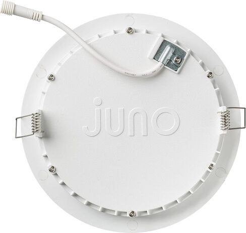 Juno WF6 REG SWW5 90CRI CP6 MW M2 إضاءة سفلية LED غائرة على شكل رقاقة بدون علبة، نمط حواف محير متراجع ضحل، 6 بوصة، أبيض غير لامع، 6 عبوات in Kuwait