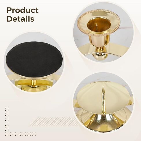 حامل شموع الوحدة، شمعدان الزفاف الذهبي ذو 3 أعمدة مع قاعدة مضادة للانزلاق، حامل شمعدان معدني مزخرف لحفلات الذكرى السنوية للزفاف in Kuwait