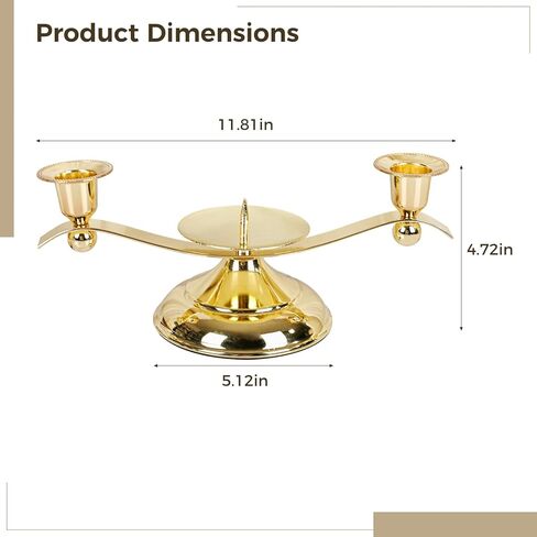 حامل شموع الوحدة، شمعدان الزفاف الذهبي ذو 3 أعمدة مع قاعدة مضادة للانزلاق، حامل شمعدان معدني مزخرف لحفلات الذكرى السنوية للزفاف in Kuwait