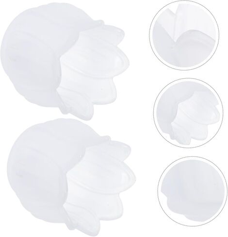 2pcs Flower-Shaped Glass Candle Holders Retro Vintage Tealight Holders for Table Centerpiece Wedding Party Decor Frosted Tulip Design Adds Cozy Elegant Ambiance to Home and Event in Saudi Arabia