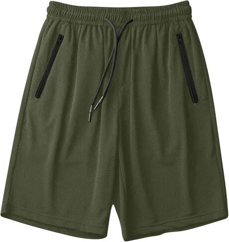 Athletic Shorts Men Women Quick Dry Lightweight Mesh Elastic Waist Workout Short Pants Breathable Running Activewear in Saudi Arabia