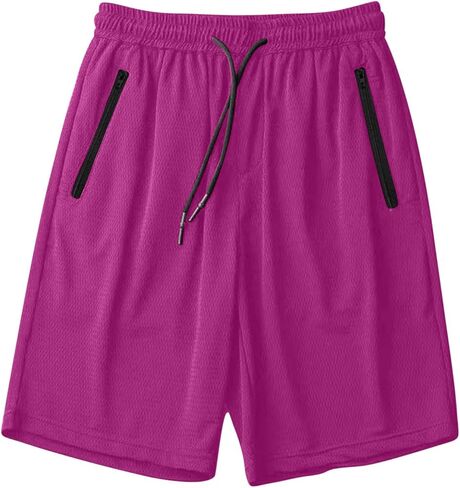 Athletic Shorts Men Women Quick Dry Lightweight Mesh Elastic Waist Workout Short Pants Breathable Running Activewear in Saudi Arabia