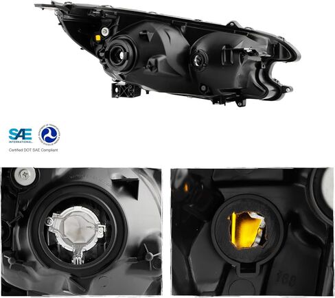 AKKON - Fit 2012 2013 2014 Honda CRV 12-14 Halogen Type OE Style Headlights Headlamp Housing Bezel Driver - Passenger Direct Replacement in Saudi Arabia