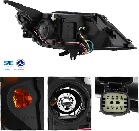 AKKON - Fit 2014 2015 2016 2017 2018 2019 2020 Chevy Impala Halogen Type Projector Headlight Headlamp Driver - Passenger Assembly in Saudi Arabia