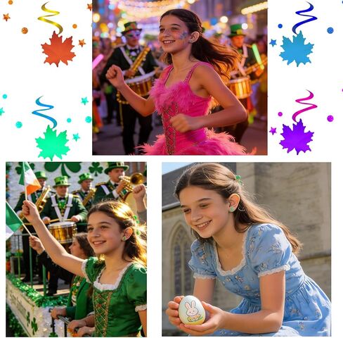 18 Pairs Hypoallergenic Holiday Earrings for Teen Women Cute St. Patrick’s Day Earring Easter Egg Bunny Strawberry Stud Earring Flat Back Cartilage Piercing Stud Earrings Set Stainless Steel for Her Sensitive Ears Festival Carnival Jewelry in Kuwait