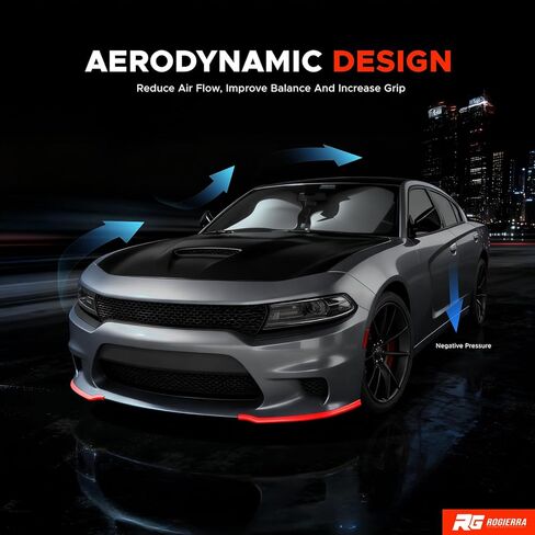 Front Splitter Protector for 2015-2023 Dodge Charger, Replacement Lip Spoiler Compatible with SRT 392/Scat Pack/RT/GT Trims Not for SXT/Widebody in Saudi Arabia
