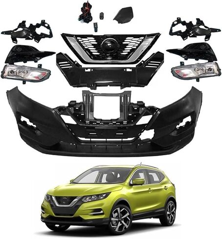 طقم شبكة غطاء المصد الأمامي مع مصابيح الضباب المتوافقة مع 2019 2020 2021 2022 2023 2024 Nissan Murano S/SL/SV in Kuwait