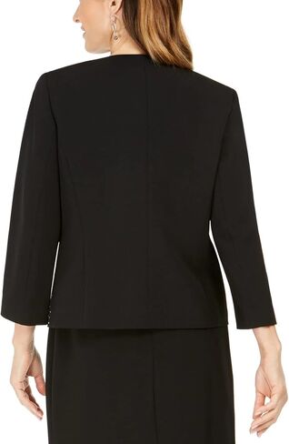 Kasper Women's Jewel Neck Fly Away Jacket with Bottom Detail in Saudi Arabia