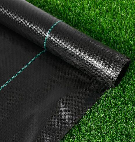 Weed Fabric Barrier Heavy Duty, 5FTx100FT 3.2oz Garden Weed Blocker Fabric, Landscaping Fabric, Weed Control Fabric Ground Cover Gardening Mat in Kuwait