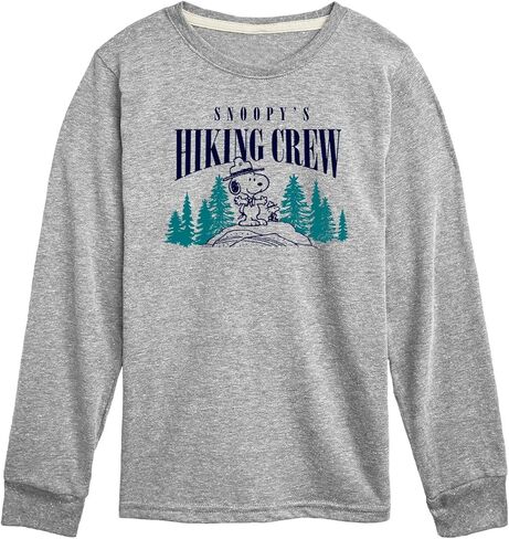 HYBRID APPAREL - Peanuts - Snoopy Hiking Crew - Toddler & Youth Long Sleeve Graphic T-Shirt in Saudi Arabia