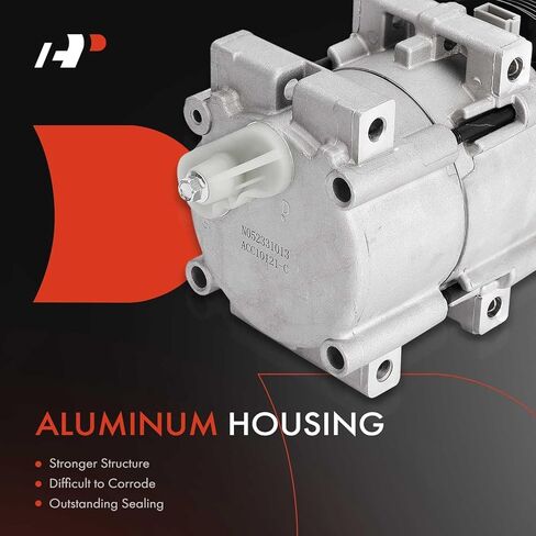 A-Premium Air Conditioner AC Compressor with Clutch Compatible with Ford Focus 2.0L 2003-2004, only fits for DOHC in Saudi Arabia