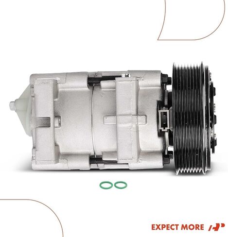 A-Premium Air Conditioner AC Compressor with Clutch Compatible with Ford Focus 2.0L 2003-2004, only fits for DOHC in Saudi Arabia