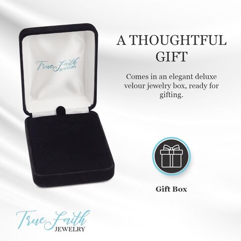 True Faith Jewelry Two-Tone Sterling Silver Jesus Crucifix Cross Pendant Necklace Gold Plated Religious Jewelry, 1 1/8 Inch in Kuwait