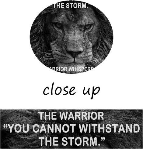 WYJZDZQ8 Lion Inspirational Canvas Office Print Wall Art Animal Motivational Picture Inspiring Animal Poster Painting Modern Artwork for Home Bedroom Living Room Office Decor Frame[12''W X 18''H] in Saudi Arabia