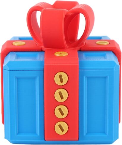 3D Printed Prank Gift Box, PLA Material, 3.15x2.76 Inch, Vibrant Colors, Storage Container, Humorous Design in Saudi Arabia